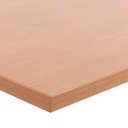 Bordplade til hæve sænkebord, 80x160cm, rektangulær, decor laminat, flere farver, (1 stk.)