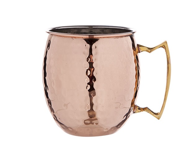 Moscow mule krus, kobber med tekstur, 45cl, Ø8,5x10cm, MOSCOW MULE, (12 stk.)