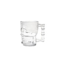 Ølglas med hank, 0,5l, Ø9,6x11,9cm, kranie-formet, glas, (24 stk.)