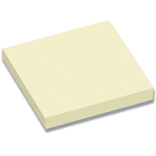 Notesblok, stickynote, 7,6x7,6cm, gul, 100 ark pr blok, (12 blokke.)