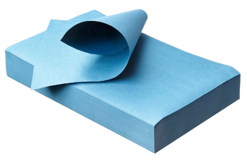 Bakkepapir, 18x28cm, blå, (250 stk.)