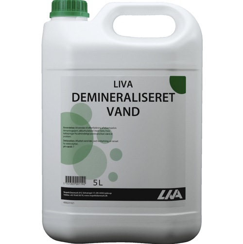 Demineraliseret vand, Liva, 5 l, (2 stk.)