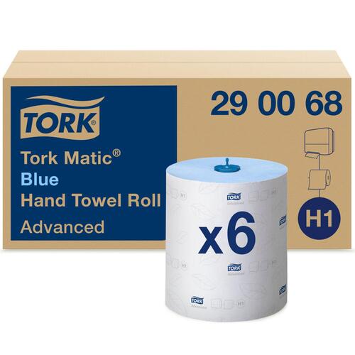 Håndklæderulle, Tork Matic Soft, Advanced, H1, hvid, 150m, 2-lags, (6 stk.)