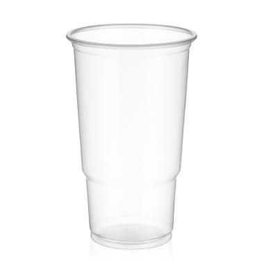 Plastikkrus, 300 ml / 12 oz, klar, PP, Ø8cm, 12,2cm, splintfri, (2000 stk.)