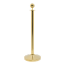 Afspærringsstolpe/ kø-guide sæt med fod, Securit, "Classic Gold", 87,5xØ31 cm, rustfrit stål, gylden, (1 stk.)