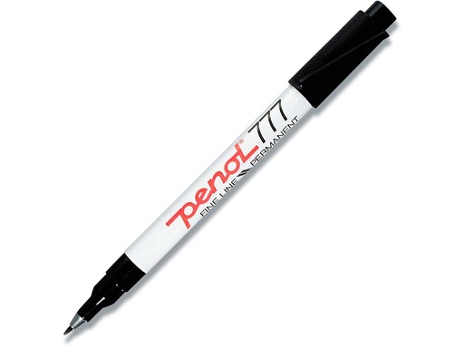 Marker/Tusch, 1,0 mm, Penol, sort, (20 stk.)