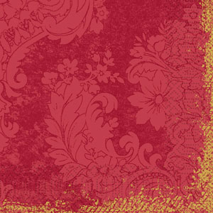 Frokostserviet, 3-lags, 33x33cm, Royal bordeaux, Duni, (1000 stk.)