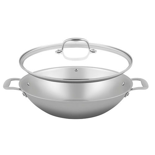 [17814] Wok, med glaslåg, Green cooking+, SOLA, 32cm, (1stk.)