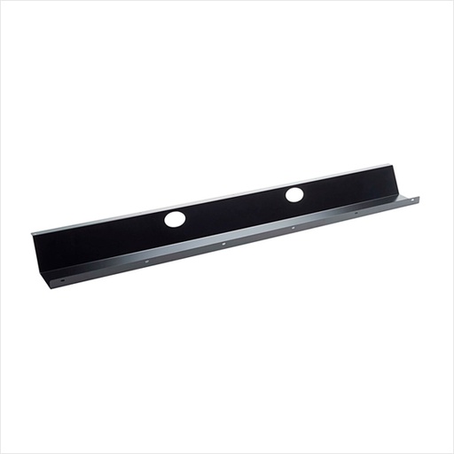 Lille kabelbakke til skrivebord, 74 cm, metal, hvid, sort eller alu, (3 stk.)