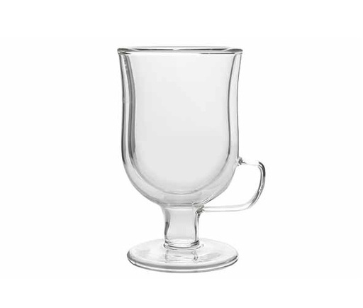 [20916] Irish coffee glas, 240ml, Ø8x13,5cm, dobbelvægget, borosilikatglas, OMAGIO, (1 stk.)