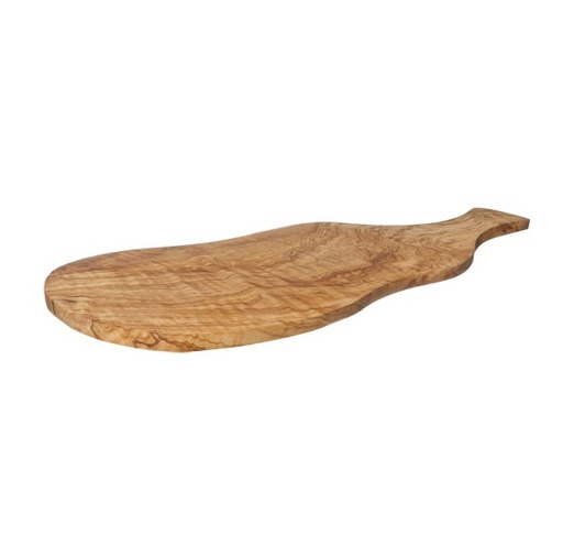 [21028] Skærebræt i træ med håndtag, 50-55x20-26cm, ORGANIC WOOD, (1 stk.)