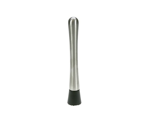 [21113] Muddler, L20,5cm, sølv/sort, rustfri stål, (1 stk.)
