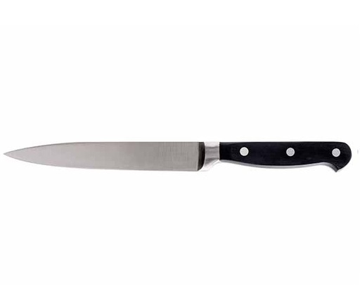 [21171] Universalkniv, 14cm, rustfri stål, sort, (1 stk.)