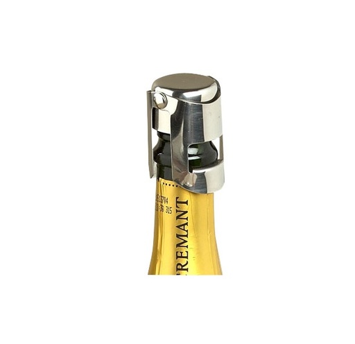 [21236] Champagneprop/stopper, krom, rustfri stål, COSY & TRENDY, (1 stk.)