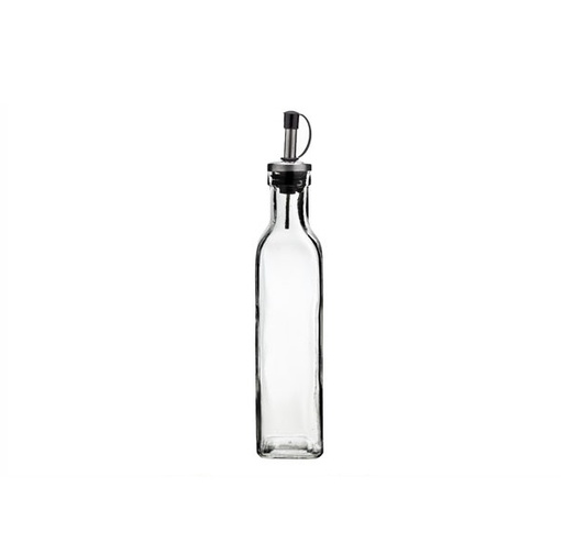 [21279] Olie/eddike flaske med hældetud, 300ml, 4,9x24,8cm, glas, (48 stk.)