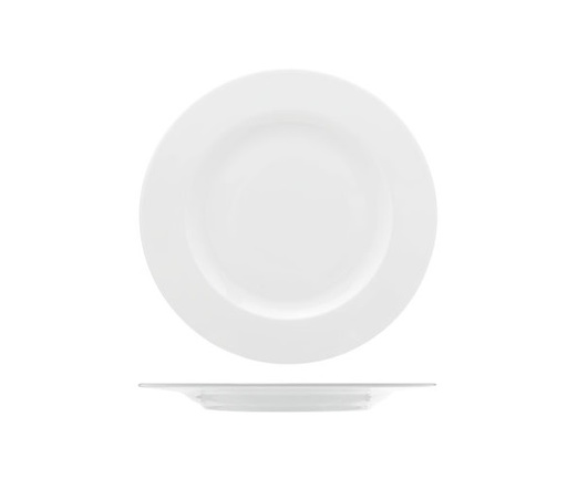 [21315] Frokosttallerken, Ø24cm, rund, hvid, porcelæn, HOTEL, (6 stk.)