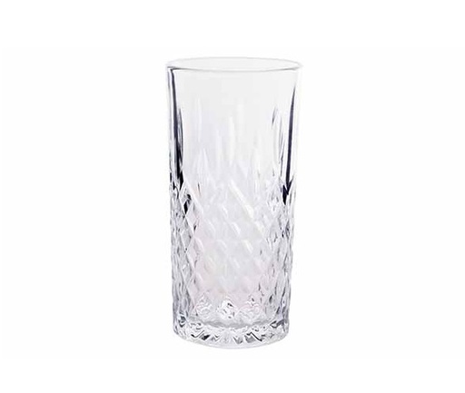 [21342] Høj drinksglas, 350ml, glas med mønster, HAVANNA, COSY MOMENTS, (24 stk.)