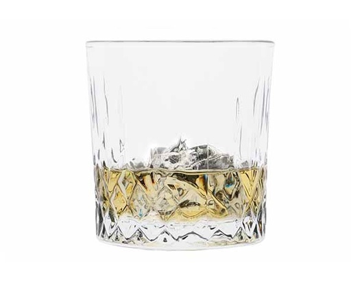 [21358] Whiskyglas, 330ml, glas med mønster, HAVANNA, COSY MOMENTS, (24 stk.)