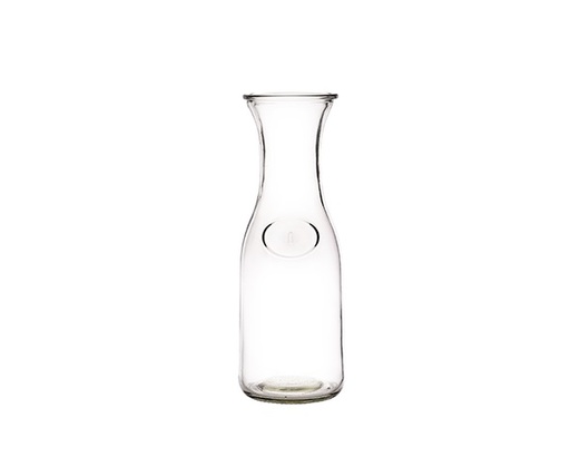 [21454] Vinkaraffel, 1l, Ø9,5x27,5cm, glas, (12 stk.)