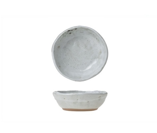 [21557] Lille serveringsskål, Ø11x3,5cm, porcelæn, lysegrå, DOLMEN, (6 stk.)