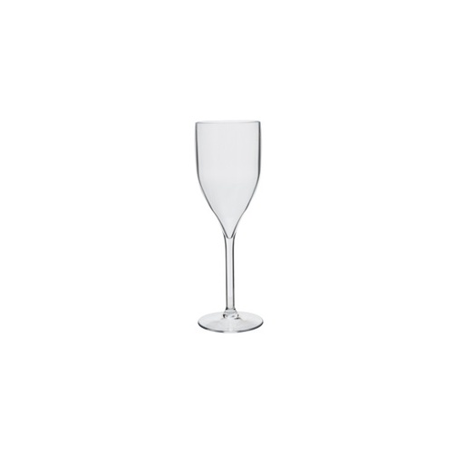 [21588] Champagneglas, på fod, 170ml, Ø6x19cm, klar, TRITAN, (6 stk.)