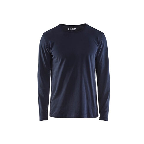 T-shirt, lang ærmet, Mørk Marineblå, Blåkläder, (1 stk.)