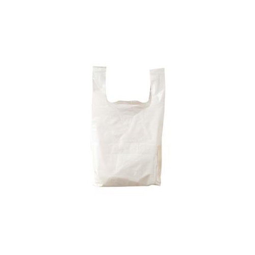 [22247] Bærepose, T-shirt, 27+17x55mm, 40my, LDPE, hvid, (500 stk.)