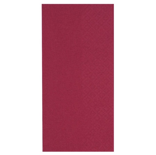 [22972] Middagsserviet, 3-lags, 1/8 fold, 40x40cm, bordeaux, nyfiber (1.400 stk.)