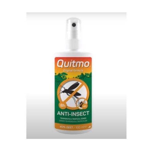 [11650] Insektspray, effektiv myggespray, Quitmo, anti-insect, 100 ml, 8-timer virkning, (1 stk.)