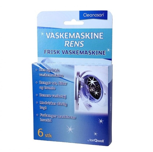 [12097] VaskemaskineRens, Cleanosan, (6 stk.)