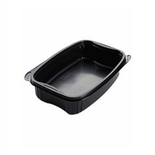 [12211] Bakke, Bistro, 1-rum, 980 ml, 25,4x17,4x4,2 cm, PP, Sort, (300 stk.)