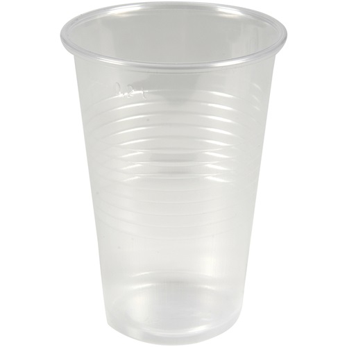 [13661] Drikkeglas, 9,8cm, Ø7cm, 20 cl, 23 cl, klar, PP, med riller, (3000 stk.)