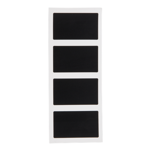[14900] Tavle klistemærker, Securit, rektangulære, 8,2x4,8 cm, folie, sort, (1 stk.)