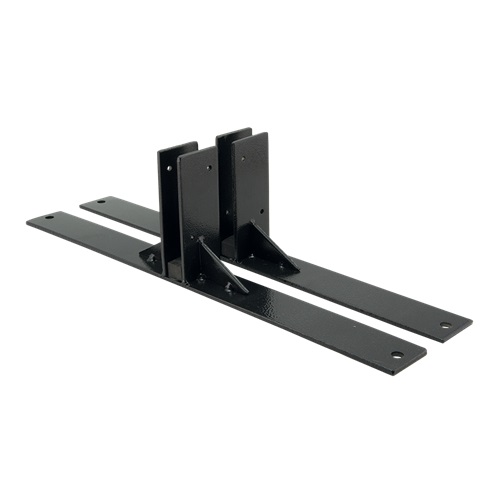 [15161] Fødder til Multiboard modul-system, Securit, 40,2x14,4x4 cm, stål, sort, (2 stk.)