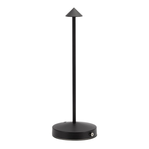 [15202] LED Ledningsfri bordlampe, ANGELINA, Securit, inkl. magnetisk ladekabel, IP54, metal, sort, (1 stk.)