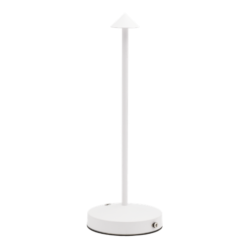 [15203] LED Ledningsfri bordlampe, ANGELINA, Securit, inkl. magnetisk ladekabel, IP54, metal, hvid, (1 stk.)
