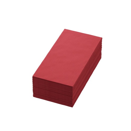 [16104] Serviet, 3-lags, 1/8fold, 33x33cm, bordeaux, Duni, (1000 stk.)